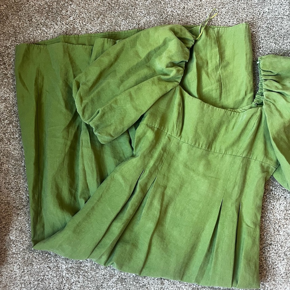 Zara Khaki Green Outerwear